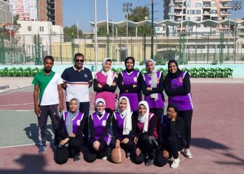 صور.. طالبات سوهاج يحققن الفوز على جامعة بنها فى كرة السلة 2