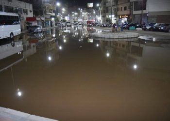 إنفجار خط مياه رئيسى بميدان الثقافة أكبر ميادين محافظة 7