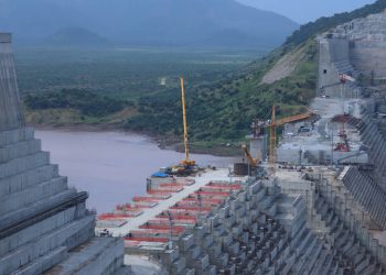 Ethiopia's Grand Renaissance Dam is seen as it undergoes construction work on the river Nile in Guba Woreda, Benishangul Gumuz Region, Ethiopia September 26, 2019. Picture taken September 26, 2019. REUTERS/Tiksa Negeri