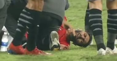 إصابة حسين الشحات بكدمة قوية فى مباراة المنتخب 1