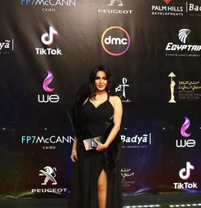 شيما الحاج في افتتاح القاهرة السينمائي