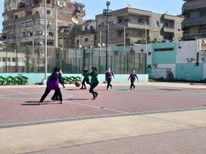 صور.. طالبات سوهاج يحققن الفوز على جامعة بنها فى كرة السلة 4