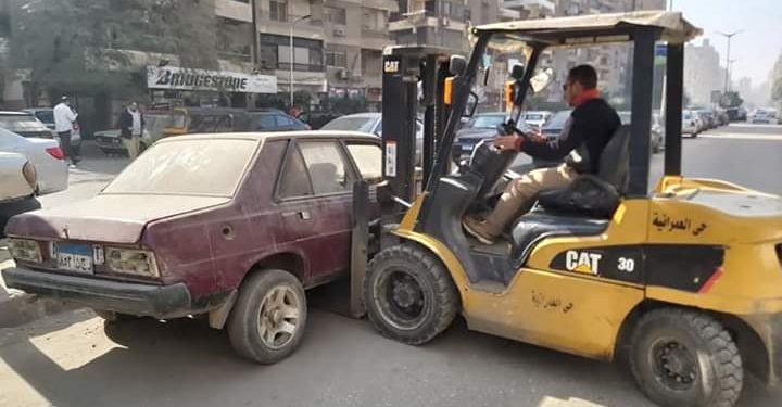 المرور يرفع 14 سيارة و دراجة بخارية متروكة فى حملات بالقاهرة خلال 24 ساعة 1