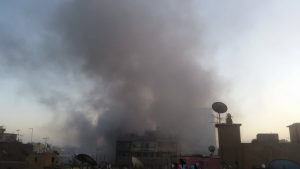 حريق فى محيط «وزارةالإسكان»..والدفع بـ5 سيارات إطفاء (صور) 5