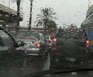 شلل مروري بسبب الامطار الغزيرة في شوارع الاسكندرية ..(صور) 1