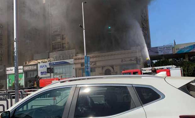 بالفيديو والصور .. حريق هائل في عمارات العبور بمدينة نصر 1