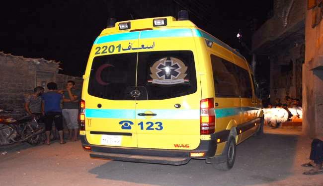 إصابة شخصين فى حادث انقلاب سيارة غرب الإسكندرية 1