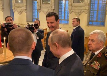 بوتين يزور الكنيسة المريمية برفقة بشار الأسد (صور) 2