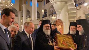 بوتين يزور الكنيسة المريمية برفقة بشار الأسد (صور) 4