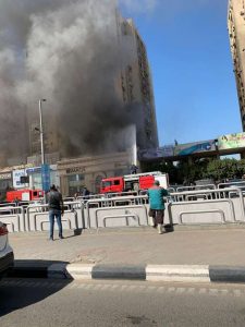 بالفيديو والصور .. حريق هائل في عمارات العبور بمدينة نصر 3