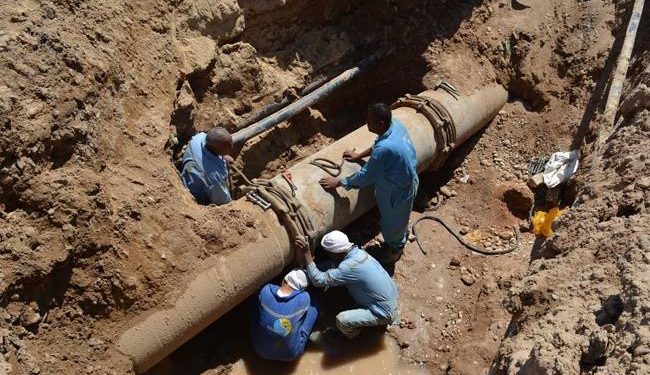 قطع المياه عن 11 منطقة بالقاهرة بسبب كسر خط رئيسي 1