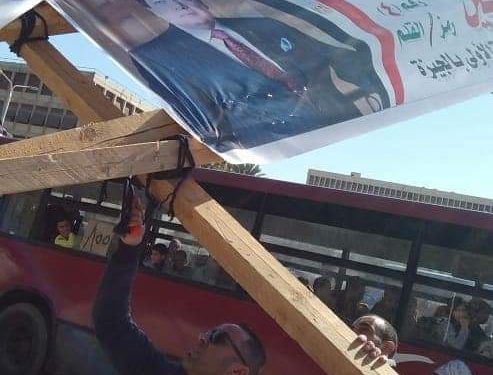 بالصور.. إزالة لافتات المرشح البرلماني محمد أبو العينين من الجيزة.. تعرف علي السبب 1