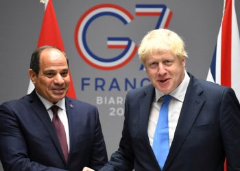 الرئيس عبد الفتاح السيسي وجلسة مباحثات مع رئيس وزراء بريطانيا