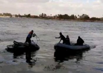 إنقاذ شخص سقط في مياه النيل بدمياط 1