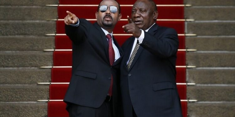 رئيس وزراء اثيوبيا ورئيس جنوب افريقيا