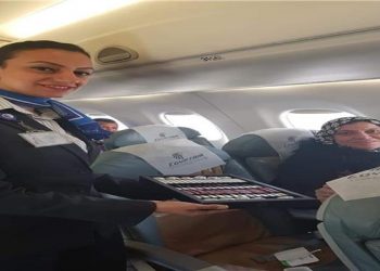 "مصر للطيران" تحتفل بأول رحله بين مدينتي شرم الشيخ و الأقصر 2