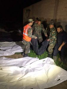 بالصور .. العثور على عشرات الجثث في مقبرة جماعية بريف دمشق 1