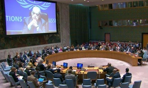 مجلس الأمن يوافق علي قرار وقف إطلاق النار في ليبيا. 1