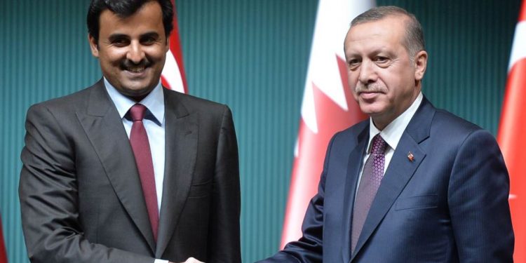 أردوغان وأمير قطر