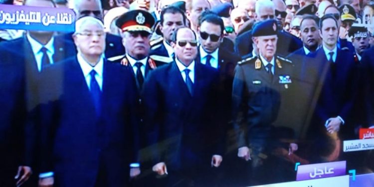 الجنازة العسكرية للرئيس مبارك
