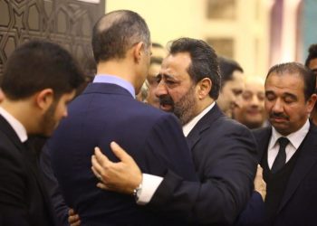 مجدي عبدالغني في عزاء مبارك