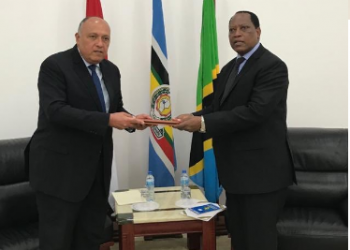 شكري يسلم وزير خارجية تنزانيا رسالة هامة من الرئيس السيسي حول سد النهضة 1