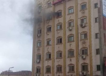 حريق بمستشفي التوحيد التخصصي في بلبيس "صور" 2