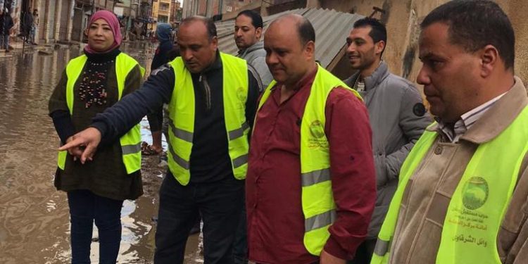 غرف عمليات "مستقبل وطن" تساند في أعمال شفط مياه الأمطار بالشوارع 1