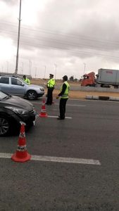 المرور تغلق الطرق الصحراوية والسريعة بالمحافظات بسبب سوء الأحوال الجوية  2