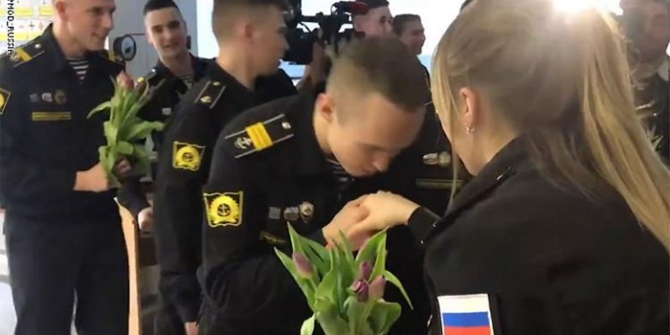 الجيش الروسي يحتفل بالمجندات