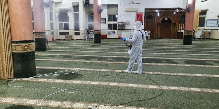تعقيم المساجد- ارشيفية