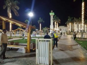 تطهير حديقة وساحة مسجد أبو الحجاج في الأقصر (صور) 3
