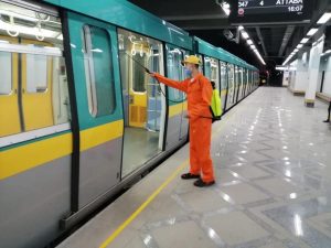 بالصور.. تعقيم وتطهير القطارات والمحطات لمواجهة فيروس كورونا 2