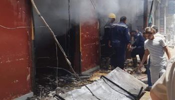 إصابة 12شخص في إنفجار أسطوانة بوتاجاز بالبحيرة 1