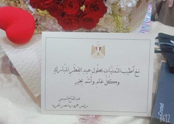 باقة ورد وهدية من السيسي لأسرة ممرض مستشفى النجيلة المتوفي بكورونا 2