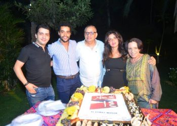 غادة عادل تحتفل بانطلاق تصوير فيلم «قمر 14» بحضور صناع العمل 2