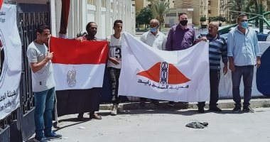 شباب «زايد» يرفعون علم مصر بعد التصويت بـ الشيوخ 1
