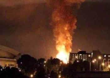انفجار ضخم في مدينة الزرقاء الأردنية "فيديو" 1