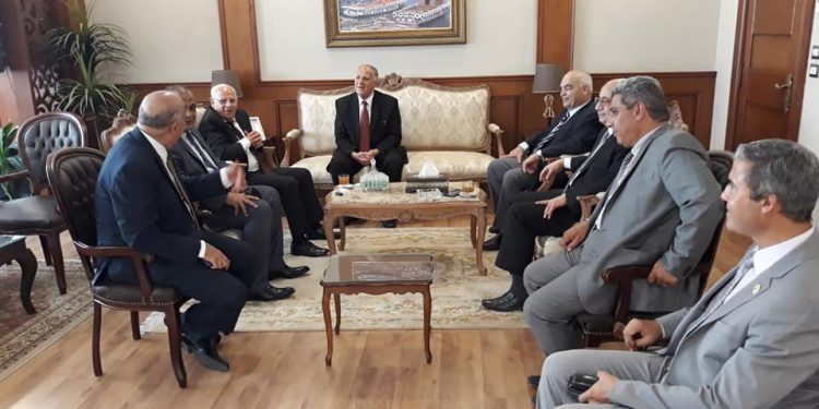 محافظ بورسعيد يستقبل رئيس هيئة قضايا الدولة 1