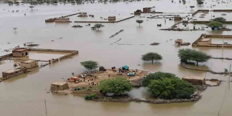 مدينة سودانية تغوص في الفيضانات