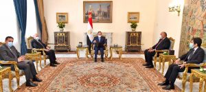 السيسي يتلقى رسالة تقديرية من الكاظمي على دعم الدولة المصرية لـ بغداد 2
