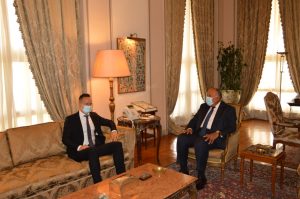 وزير الخارجية يستقبل نظيره المجري بيتر سيارتو بـ القاهرة 1
