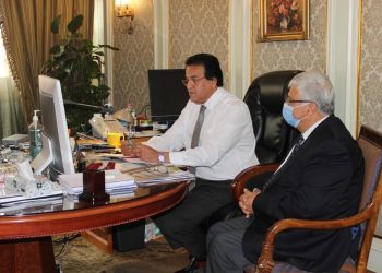 وزير التعليم العالى يلتقى عددًا من العلماء المصريين بالجامعات اليابانية 1