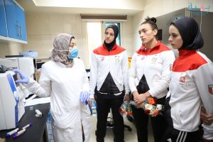 أبطال مصر للأولمبياد في زيارة لبهية