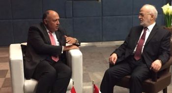 رئيس خارجية العراق يلتقي بنظيره المصري