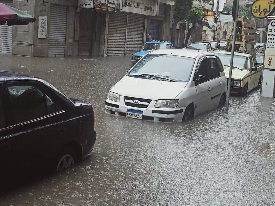 10 صور لغرق الإسكندرية بعد 7 ساعات امطار متواصلة 1