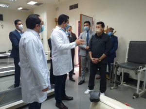 وزير الشباب والرياضة يتفقد مركز الطب الرياضي التخصصي بمدينة نصر 5