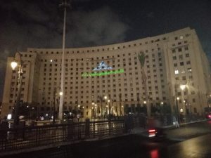 بالصور ..اضاءة وتزين مجمع التحرير بمناسبة انتخابات النواب 8