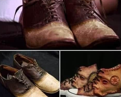 أحذية من جلد البشر