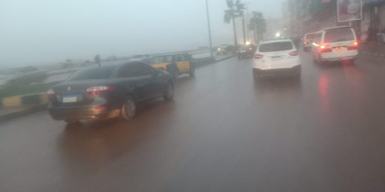 الأمطار بالإسكندرية